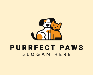 Kitten - Pet Kitten Puppy logo design