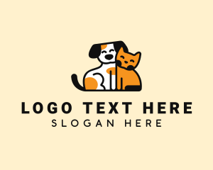 Veterinarian - Pet Kitten Puppy logo design
