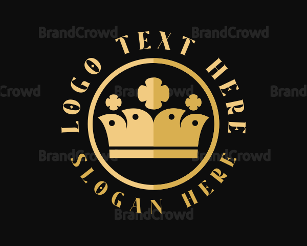 Gold Pageant Crown Logo