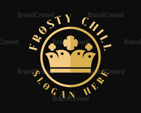 Gold Pageant Crown Logo