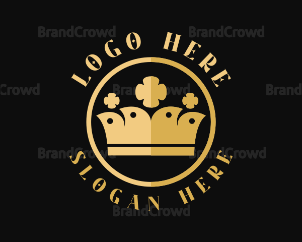 Gold Pageant Crown Logo