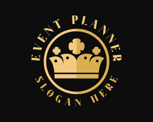 Gold Pageant Crown  Logo