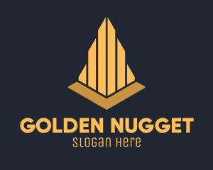 Golden Elegant Architecture Firm logo design