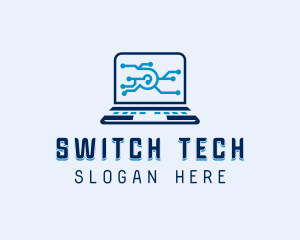 Laptop Software Technician Logo