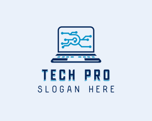 Technician - Laptop Software Technician logo design