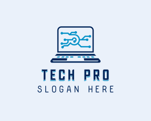 Laptop - Laptop Software Technician logo design