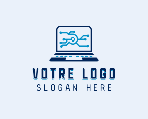 App - Laptop Software Technician logo design