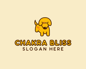 Cute Yellow Dog logo design