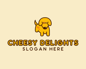 Cute Yellow Dog logo design