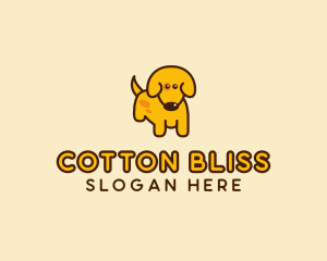 Cute Yellow Dog logo design