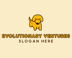 Cute Yellow Dog logo design