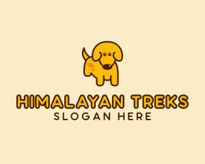 Cute Yellow Dog logo design