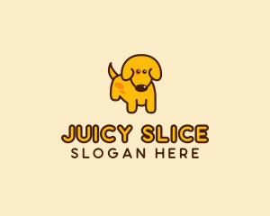 Cute Yellow Dog logo design