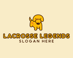 Cute Yellow Dog logo design