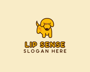 Cute Yellow Dog logo design