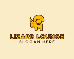 Cute Yellow Dog logo design