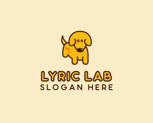 Cute Yellow Dog logo design