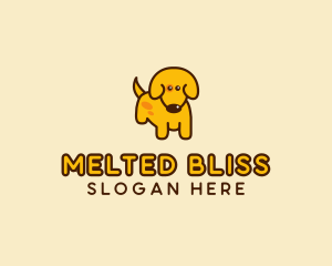 Cute Yellow Dog logo design