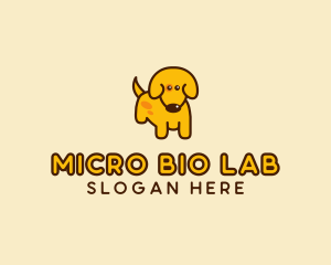 Cute Yellow Dog logo design