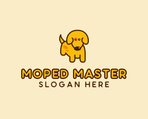 Cute Yellow Dog logo design