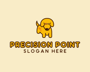 Cute Yellow Dog logo design