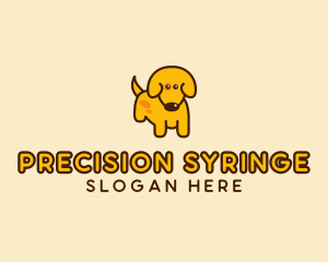 Cute Yellow Dog logo design