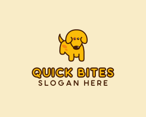 Cute Yellow Dog logo design