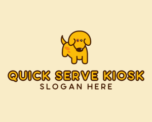 Cute Yellow Dog logo design