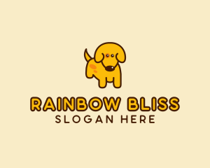 Cute Yellow Dog logo design