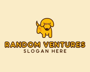 Cute Yellow Dog logo design