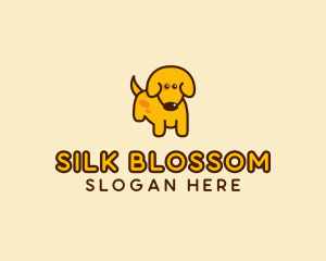 Cute Yellow Dog logo design