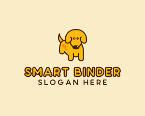 Cute Yellow Dog logo design