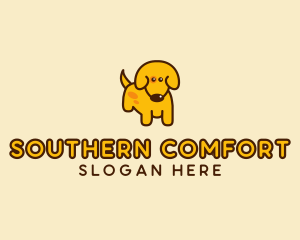 Cute Yellow Dog logo design