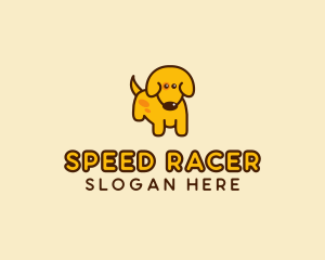 Cute Yellow Dog logo design