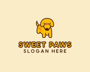 Cute - Cute Yellow Dog logo design
