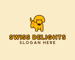 Cute Yellow Dog logo design