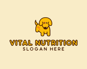 Cute Yellow Dog logo design