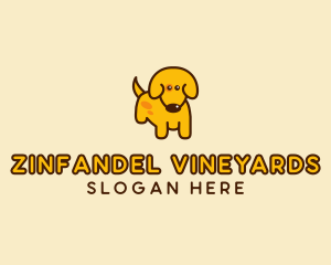 Cute Yellow Dog logo design