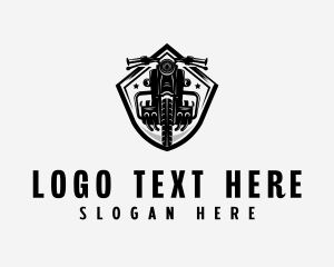 Motorcycle Gang - Motorbike Rider Biker logo design