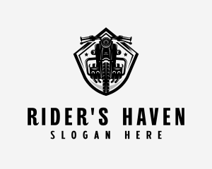 Motorbike Rider Biker logo design