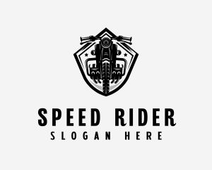 Motorbike - Motorbike Rider Biker logo design