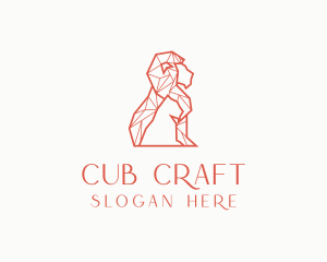 Cub - Geometric Lion Cub logo design