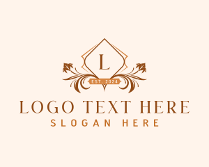 Boutique Floral Ornament logo design