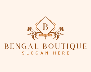 Boutique Floral Ornament logo design