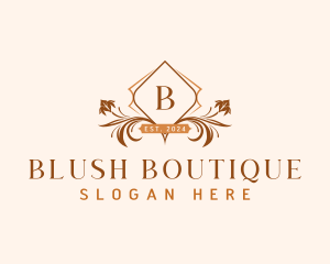 Boutique Floral Ornament logo design