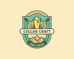 Pub Liquor Brewery logo design