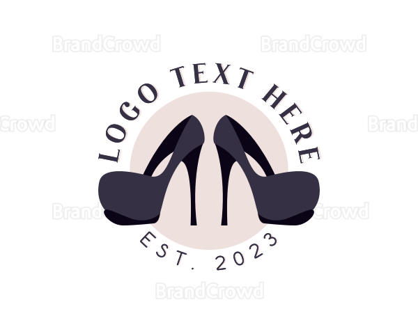 Fashion High Heels Shoes Logo