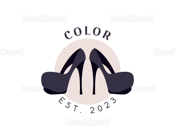 Fashion High Heels Shoes Logo