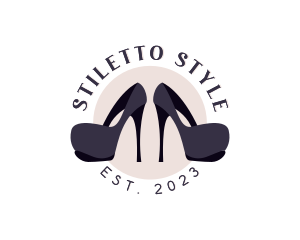 Fashion High Heels Shoes logo design