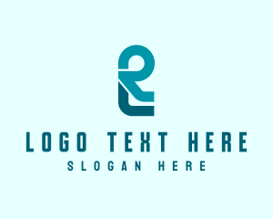 Letter Cf - Modern Digital Marketing Letter RL logo design